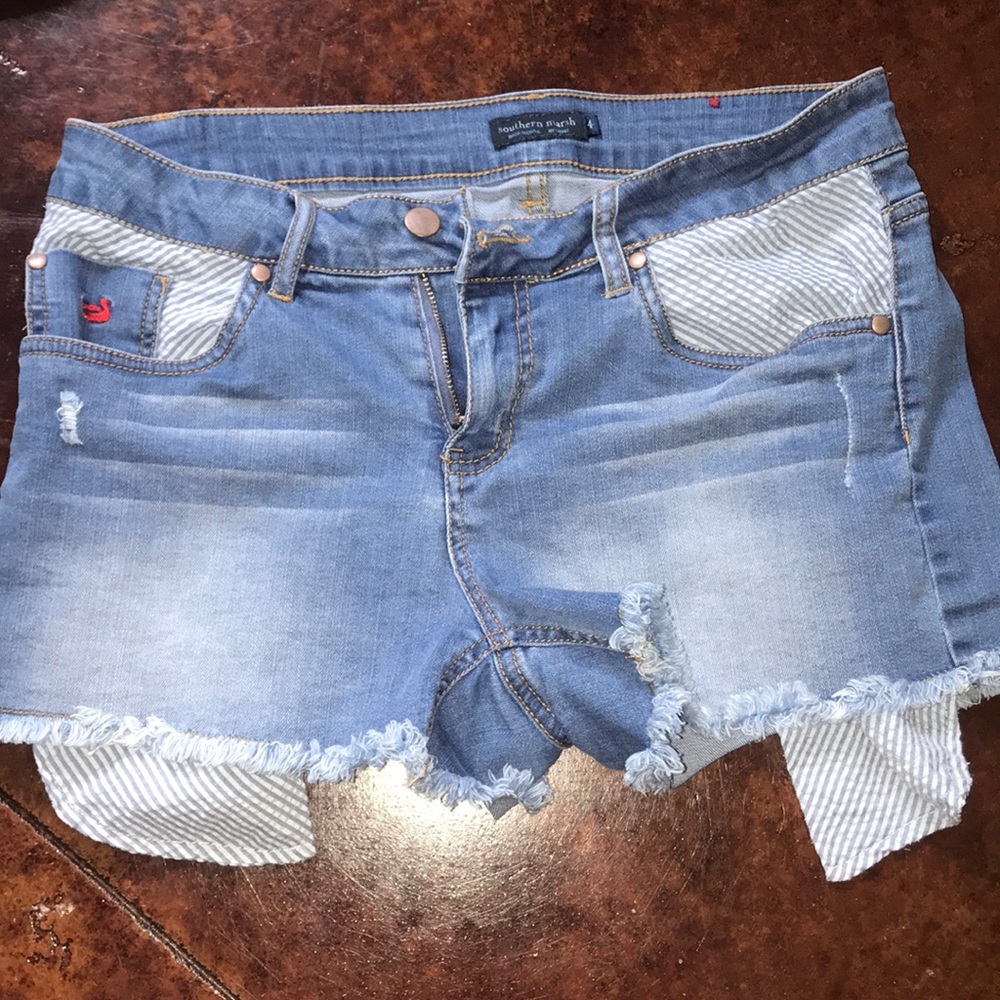 Southern marsh denim Jessie short blue jean
